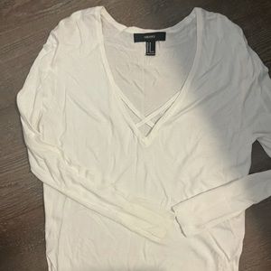 Criss cross front sweater